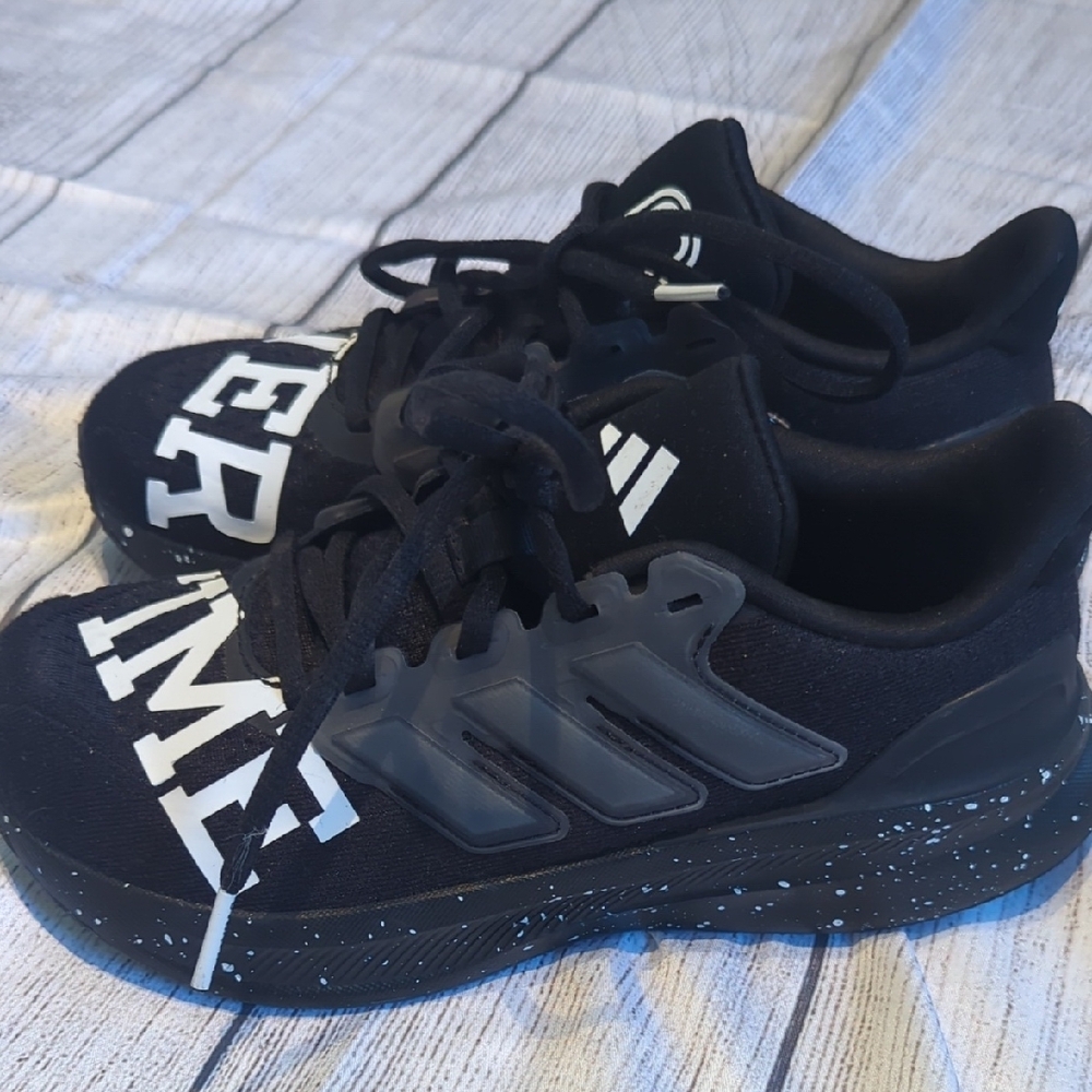 Adidas Black and White Over Time Sneakers - Picture 4 of 7